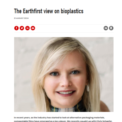 Earthfirst featured on prominent European Packaging Magazine